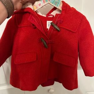 Baby GAP Kids Bright Red Pea Coat